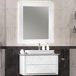 Opadiris Мебель для ванной Луиджи 90 Nova 70 подвесная белая матовая – фотография-1